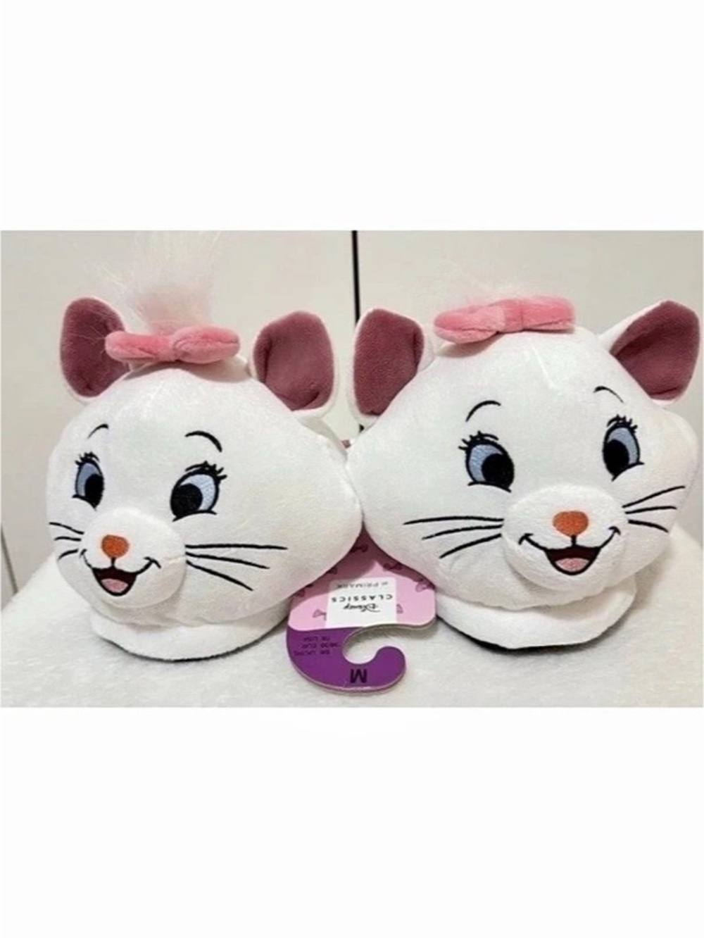 Disney The Aristocats Marie 3D Slippers Size Medium Women's 7/8